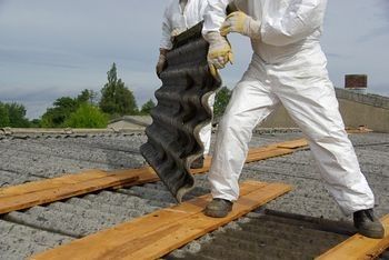 Stripping & Resheet of old asbestos Roof, Chesterfield - Asbestos Removal Companies Chesterfield