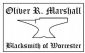 Blacksmiths in WORCESTER - Oliver R. Marshall - Teme Valley Blacksmiths