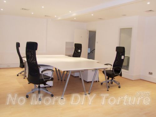 Office Furniture - Galant Desk with Markus Chairs - Flatpack Furniture Assemblers London