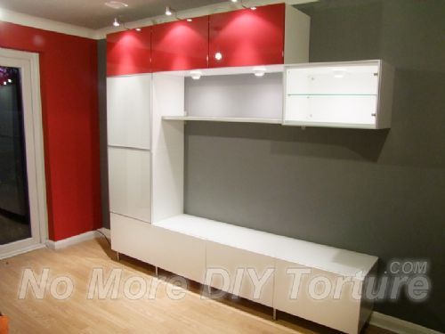 Besta TV Media Combination Storage System - Flatpack Furniture Assemblers London