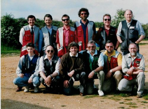 Kevin Keegan with the LVSA Instructors - Clay Pigeon Shooting Venues Hertford