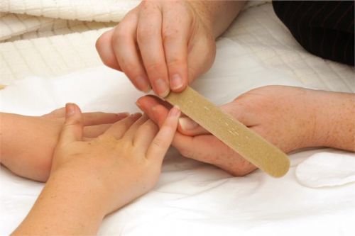 Mini Manicure at a Pamper Party - Mobile Beauty Therapists Southampton