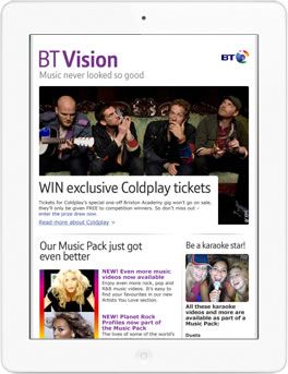 BT Vision - Website Graphics Designers Bristol