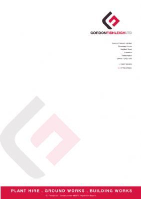 Gordon Fishleigh stationery - Website Graphics Designers Bristol