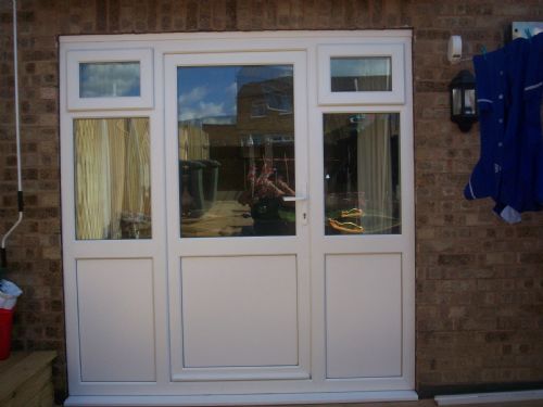 Back Door With Side Flags - Building Material Suppliers Chesterfield