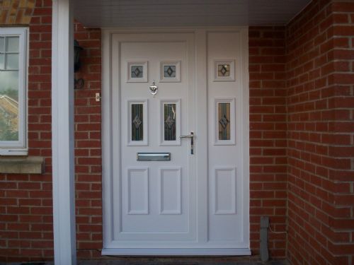 Front Door With Side Panel - Building Material Suppliers Chesterfield