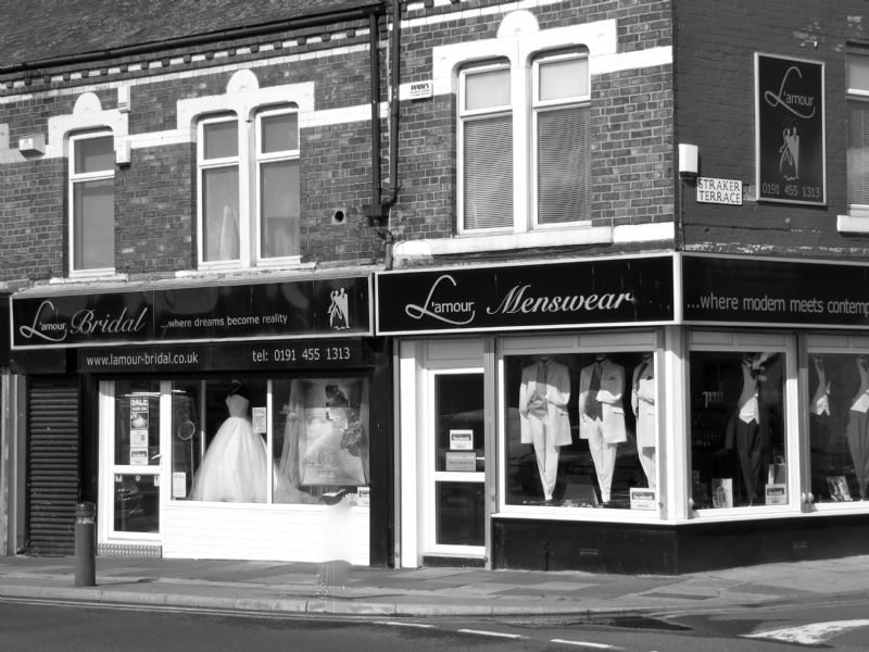 amour Bridal & Lamour Mens Formal hire next food to each other ...