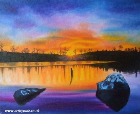 A Time For Reflection charity painting - Artists Oswestry