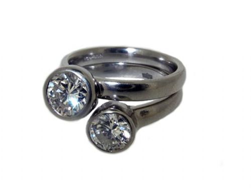 Wedding and engagement ring set designed and hand-made at Mobeus Jewellers - Jewellery Designers Hartlepool