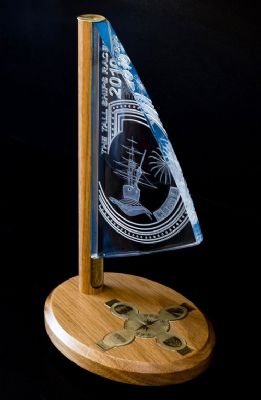 Official Tall-Ships Hartlepool 2010 trophy designed and manufactured by Mobeus Jewellers - Jewellery Designers Hartlepool