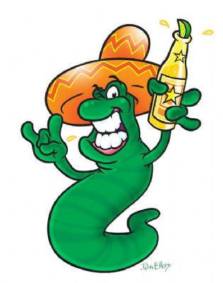 Club DJ Mascot 'Mescal Worm' - Cartoonists Hastings
