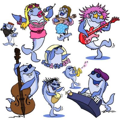 Tuna Characters for 'TunAtheDay.com' - Cartoonists Hastings