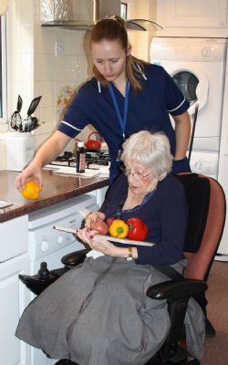 Preparing a meal - Healthcare Services Wimborne