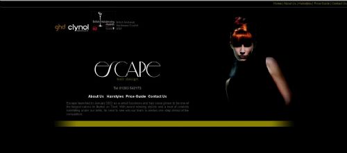 Escape Hair Design Website created for a Salon in Derbyshire - Website Design Companies Hartlepool