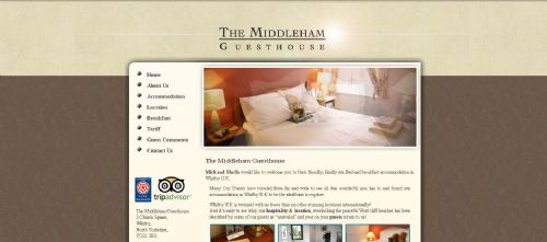 The Middleham Bed and Breakfast Website - Website Design Companies Hartlepool