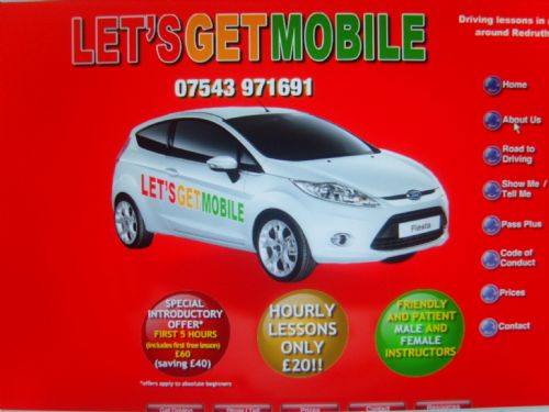 Drive with, Lets Get Mobile - Driving Instructors Redruth