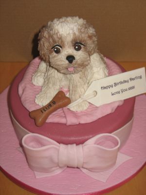 Shih Tzu Puppy Dog Cake - Cake Designers Bromley