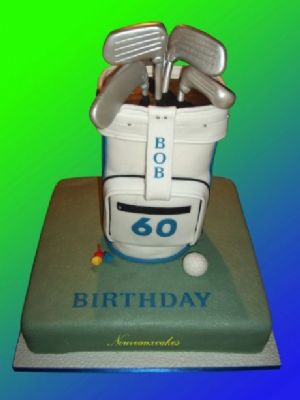 Golf Bag Cake - Cake Designers Bromley