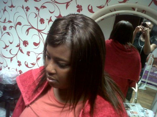 invisible parting  - Mobile Hairdressers Coventry