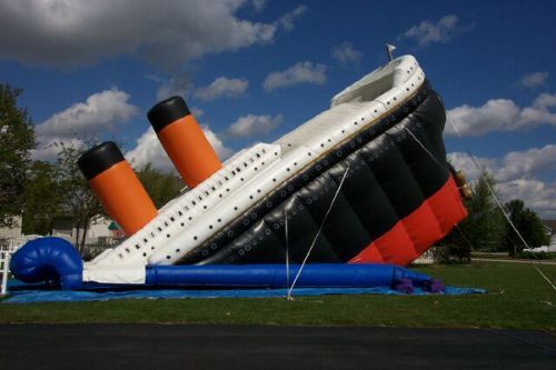 inflatable titanic slide