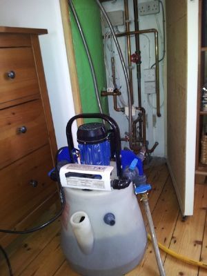 Power flushing a central heating system - Gas Fitters Bristol