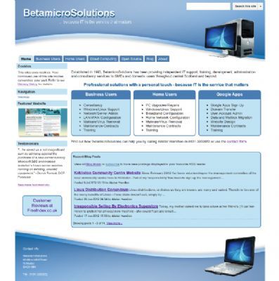 Google Sites based website - Designed by BetamicroSolutions - IT Consultants Kirkliston