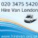  in LONDON - Hire Van