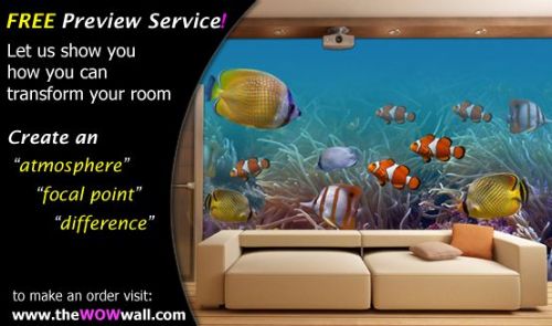 the WOW wall, wallpaper mural preview serivce, wall murals