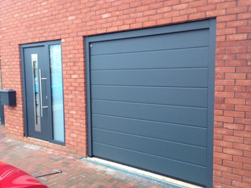 Creative Electric Garage Door Grey for Simple Design