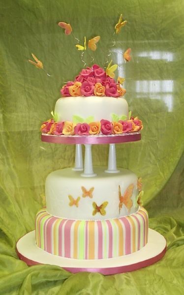 Butterfly wedding cakes glasgow
