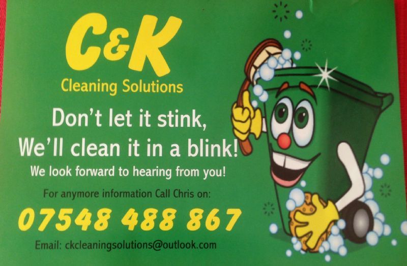 CK Cleaning Solutions Wheelie Bin Cleaning Company in Coulsdon (UK)