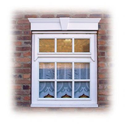 UPVC Window Header [with keystone] - Shutter Companies Brandon