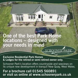 advert for Schooner Park - Design and Print Services Llandysul