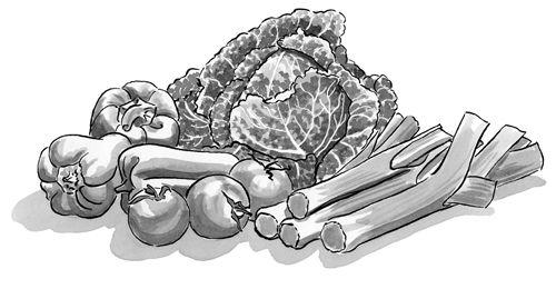 Illustration for book 'Bon Appetit' - Design and Print Services Llandysul
