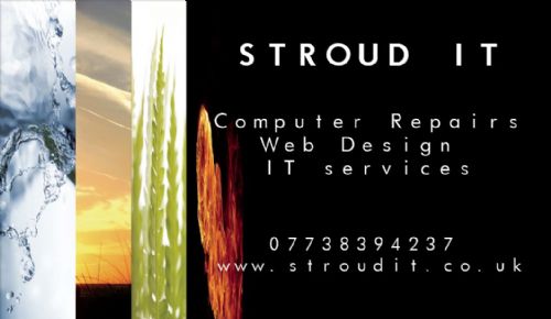 Stroud IT Business Card - Website Design Companies Stroud