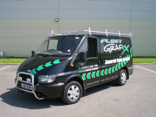 One of their vans. - Sign Makers Rochdale