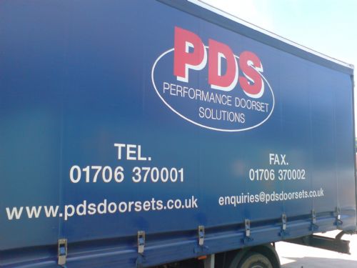 Curtain sided box van using curtain ink - Sign Makers Rochdale