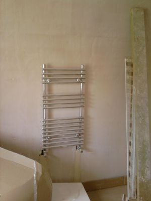 1st fix towel rad.