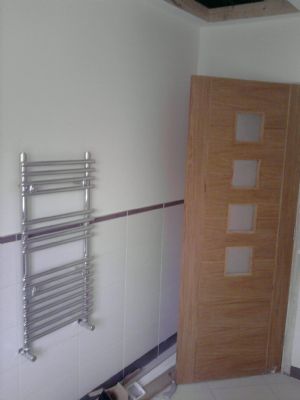 2nd fix towel radiator.