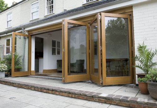 Hardwood Bi - Fold Door