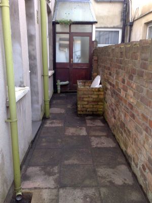 After photo of garden clearance and clean