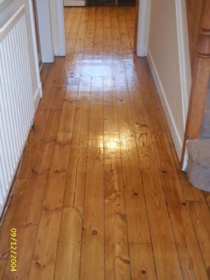 AFTER sanding & sealing, the natural beauty of the wood shows