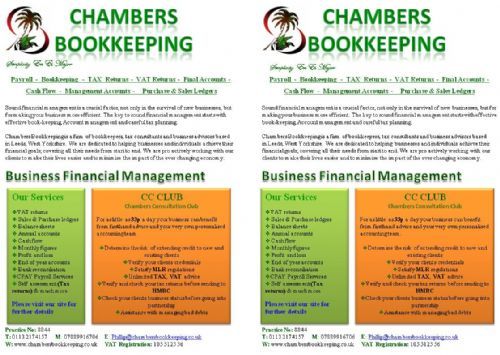 bookkeeping services flyer