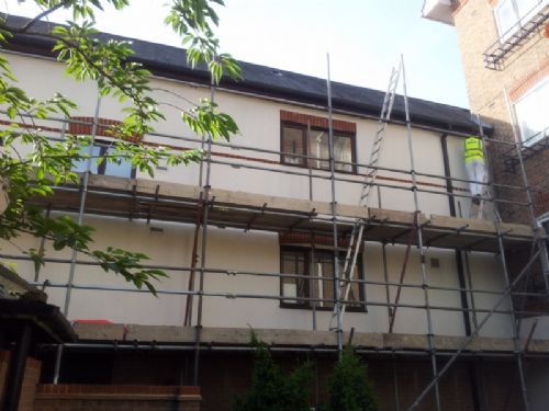 External decorating/ scaffolding/ walls, woodwork, varnishing