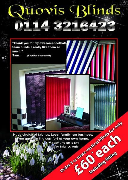 quovis blinds curtains and blinds shop in sheffield uk blinds advertised flyer