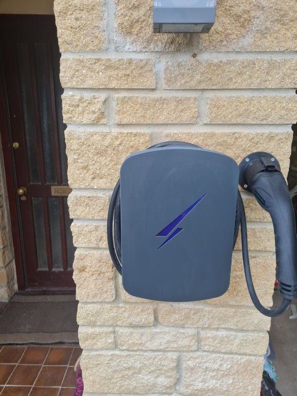 Hypervolt electric vehicle charge point installed.