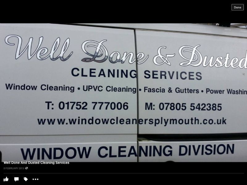 Well Done and Dusted Cleaning Services, Plymouth 10 reviews Window