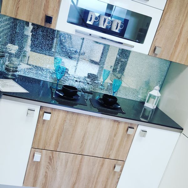 Sonoma & Gloss White Kitchen - On Display In Our Showroom