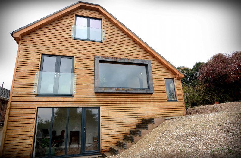 Extension Brighton Chestnut Cladding.