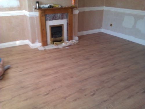B&q lamanate layed for dave.